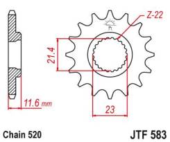    JTF583.13-14 Yamaha TTR250 