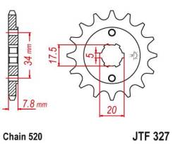    JTF327.12-13-14 Honda XLR250 