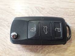 Выкидной ключ зажигания Volkswagen 3 кнопки+1 в Барнауле Ключ зажигания, смарт-ключ. Volkswagen: Passat, Bora, Jetta, Touran, Golf, Beetle, Polo