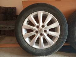 Dunlop 195/65R15 на оригинальных литых дисках Toyota в Хабаровске Dunlop 195/65R15 на оригинальных литых дисках Toyota. x15" 5x100.00