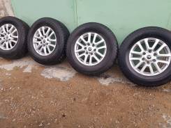 Диски + шины 265/65/17 жирные шины 5 штук Prado/Pajero/Hilux/Surf в Чите Диски + шины 265/65/17 жирные шины 5 штук Prado/Pajero/Hilux/Surf. 7.5x17" 6x139.70 ET25 ЦО 106,0 мм.