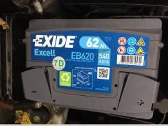 Аккумуляторная батарея Exide EB620 19.5/17.9 евро 62Ah 540A 242/175/19 в Новокузнецке Аккумулятор.