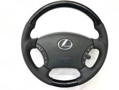 Анатомический руль "LUNA" с косточкой чёрный рояльный лак Lexus в Томске Руль. Toyota: Alphard Hybrid, Picnic Verso, Camry, Estima Hybrid, Land Cruiser Prado, 4Runner, Highlander, Hilux, Avensis Verso, Estima, Alphard, Hilu...