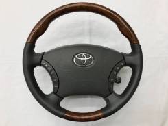 Анатомический руль Gun Grip с косточкой под дерево для Toyota в Томске Руль. Toyota: Alphard Hybrid, Camry, Estima Hybrid, Land Cruiser Prado, 4Runner, Highlander, Hilux, Alphard, Estima, Avensis Verso, GX470, Hilux / 4Ru...