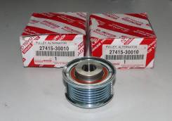 Шкив генератора Toyota 27415-30010 1KD-FTE, 1GD-FTE. Оригинал! во Владивостоке Шкив, обгонная муфта генератора. Toyota: Regius Ace, Land Cruiser, ToyoAce, Fortuner, Hilux Surf, Hiace, Land Cruiser Prado, Innova, Dyna, Hilux 1KDFT...