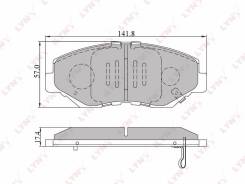 Колодки тормозные дисковые передние LYNXauto BD-3404 в Большом Камне Колодки тормозные дисковые. Honda CR-V, RD4, RD5, RD6, RD7 Honda MR-V Honda Element, YH2 Honda Pilot Двигатели: K20A, J35A4, J35A6, J35A9, K20A4, K20A...
