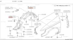 Подкрылок левый Nissan Rnessa NN30 84.000км. Отправка в регионы! в Красноярске Подкрылок. Nissan R'nessa, N30, NN30, PNN30 KA24DE, SR20DE, SR20DET