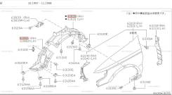 Подкрылок правый Nissan Rnessa NN30 84.000км. Отправка в регионы! в Красноярске Подкрылок. Nissan R'nessa, N30, NN30, PNN30 KA24DE, SR20DE, SR20DET