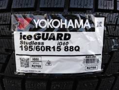 Yokohama Ice Guard IG60, 195/60R15 в Кемерово Yokohama Ice Guard IG60. Зимние, без шипов, 2018 год, новые