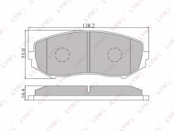 Колодки тормозные дисковые передние LYNXauto BD-7302 в Большом Камне Колодки тормозные дисковые. Suzuki Escudo, TA74W, TD54W, TD94W Suzuki Grand Vitara, TA04V, TA0D1, TA44V, TA74V, TA7D1, TAA4V, TD041, TD042, TD044, TD0...