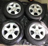 Шины зимние Dunlop 205/70R15+ диски Prasivo (Япония) в Петропавловске-Камчатском Шины зимние Dunlop 205/70R15+ диски Prasivo (Япония). 6.5x15" 5x100.00, 5x114.30 ET45