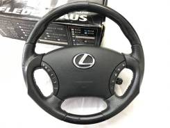 Анатомический руль "Fledermaus" с косточкой черное дерево для Lexus в Томске Руль. Toyota: Alphard Hybrid, Picnic Verso, Camry, Estima Hybrid, Land Cruiser Prado, Highlander, 4Runner, Hilux, Avensis Verso, Estima, Alphard, Hilu...