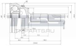 ШРУС внешний JD JCT0066A в Иркутске Шрус подвески наружный. Toyota: Allion, Platz, Ipsum, Corolla, Estima, Avensis Verso, Caldina, Tarago, Picnic, Picnic Verso, Isis, Alphard, Premio, Es...