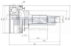 ШРУС внешний JD JCT0063A в Иркутске Шрус подвески наружный. Toyota: Platz, Allion, Ipsum, Corolla, Estima, Avensis Verso, Caldina, Tarago, Picnic, Picnic Verso, Isis, Alphard, Premio, Es...
