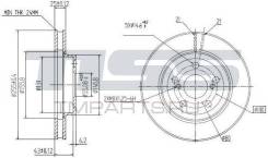 Диск тормозной JD JBD0067 передний в Иркутске Диск тормозной. Toyota: Premio, Allion, Corona, WiLL VS, Carina E, Carina ED, Corona Exiv, Opa, Carina, Vista, Celica, Caldina, Vista Ardeo, Prius, Cu...