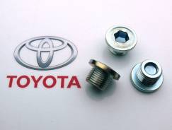 Пробка поддона АКПП сливная Toyota 90341-18016*00 (Япония) в Большом Камне Пробка поддона кпп. Toyota: Mirai, Corona, Platz, Windom, Ipsum, iQ, Corolla, Tercel, Raum, Sprinter, Vista, Tarago, Vista Ardeo, Voltz, Succeed, Star...
