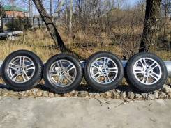 Зимний комплект резины Hankook 185/65R14 на красивом литье в Хабаровске Зимний комплект резины Hankook 185/65R14 на красивом литье. x14" 4x100.00 ET-35