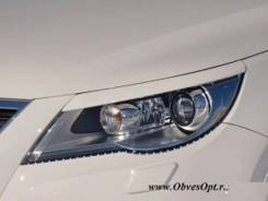 Реснички передней оптики для Volkswagen Tiguan во Владимире Накладка на фару. Volkswagen Tiguan