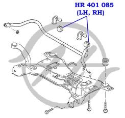 Втулка стабилизатора передней подвески, внутренняя Hanse HR401085 фото