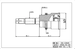 ���� �������� /�������� ������ /����� HDK ��� Daihatsu Terios 1997- Cami 1999- ABS; 19*52*24; DA-012A48; (CO-7510A TG-2812 TG2812Z48) 4342087402 4341087406 0910012A48 HDK DA-012A48 ����