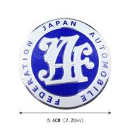 Эмблема, Japan Automobile Federation (JAF) 56 мм. синяя. В наличии! ®