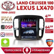 Автомагнитола Toyota Land Cruiser 100 (98-02) Android.9. PX6. (4+64)GB фото