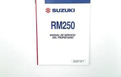  Suzuki RM 250 2001-2008 (RM250) Manual De Servicio Del Propietario 