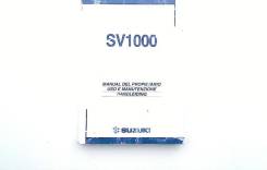  Suzuki SV 1000 S / N 2003-2007 (SV1000N SV1000S SV1000) 