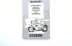  Suzuki GSX R 600 1992-1996 (GSXR600) German, French, Dutch, Italian 