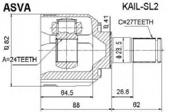 ���� ���������� ����� 24x41x27 Asva KAIL-SL2 ����