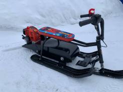 Детский электрический снегоход + квадроцикл 2в1 Motax Gekkon 1300W черно-синий