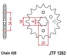 Звезда ведущая для мотоцикла JTF1263.13 фото