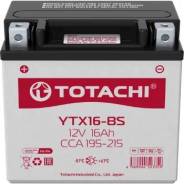 АКБ для мото Totachi AGM YTX16-BS, R, 16 Ач, CCA 215A, 150*87*161 Totachi 90016 фото