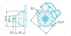 ������� D-129115 / QDJ275C 24V 11T 5.5KW MMC 6D14/15 6D16 YD ������ ����