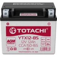 АКБ для мото Totachi AGM YTX12-BS, R, 12 Ач, CCA 165A, 150*87*148 Totachi 90012 фото