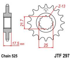   JT Sprockets JTF297 14  