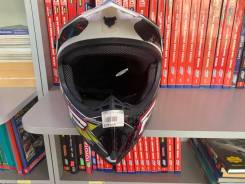 Шлем мото 225 № 6 чёрно-бел. XL фото
