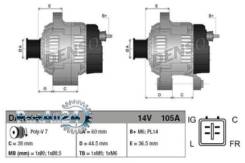  14V 105A Denso DAN1148 