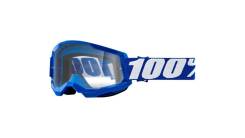  100% Strata 2 Goggle Blue / Clear Lens (50027-00002) 