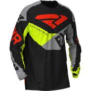  FXR Podium MX Black/Grey/Hi Vis/Nuke Red,  L 