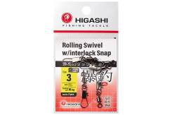    Higashi Rolling Swivel w/Interlock Snap, 3 