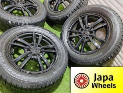 Комплект черных зимних колес из Японии 5x114.30 WEDS Atrra 215/60R16