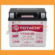Аккумулятор для мотоцикла Totachi AGM YTX14-BS R 14 Ач CCA 190A 15087148 Totachi / 90214 фото