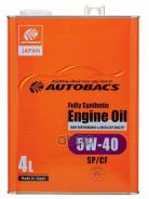   . Autobacs () Fully Synthetic 5W40 Sp/Cf 4 Autobacs A00032242 