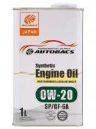   . Autobacs () Engine Oil Synthetic 0W-20 Api Sp/Ilsac Gf-6A 1 Autobacs A00032423 