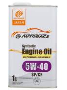   . Autobacs () Engine Oil Synthetic 5W40 Sp/Cf 1 Autobacs A00032431 