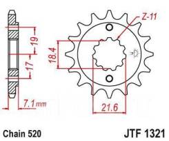   () JTF1321.14 JTF1321.14 Honda XR250 