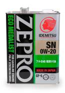  "Idemitsu" Zepro Eco Medalist SN 0W-20 4 3583-004 