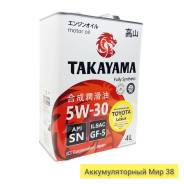   Takayama SAE 5W-30. Ilsac GF-5. API SN 4 