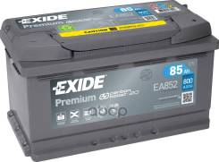   Premium [12V 85Ah 800A B13] 315X175x175mm  Etn 0 [-/+]   1(En) ["+" D 19.5 "-" D17.9] Exide . EA852 